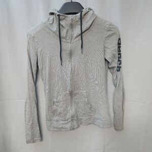 Bench Woman's  Striped Zip-Up Hoodie Size US 8